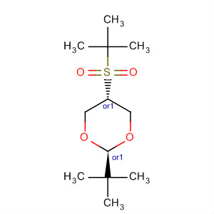 Molecular Structure of 109151-32-8 (1,3-Dioxane, 2-(1,1-dimethylethyl)-5-[(1,1-dimethylethyl)sulfonyl]-, trans-)