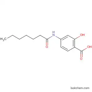 Benzoic acid, 2-hydroxy-4-[(1-oxoheptyl)amino]-