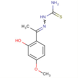 Molecular Structure of 109729-91-1 (Hydrazinecarbothioamide,
2-[1-(2-hydroxy-4-methoxyphenyl)ethylidene]-)