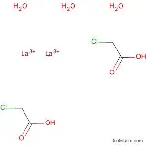 Molecular Structure of 109790-75-2 (Acetic acid, chloro-, lanthanum(3+) salt, hydrate (2:3))