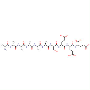 Molecular Structure of 110064-88-5 (L-Glutamic acid,
N-[N-[N-[N-[N-[N-[N-[N-(N-L-alanyl-L-alanyl)-L-alanyl]-L-alanyl]-L-alanyl]-L-
alanyl]-L-seryl]-L-a-glutamyl]-L-a-glutamyl]-)