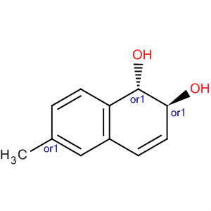 Molecular Structure of 110121-47-6 (1,2-Naphthalenediol, 1,2-dihydro-6-methyl-, trans-)