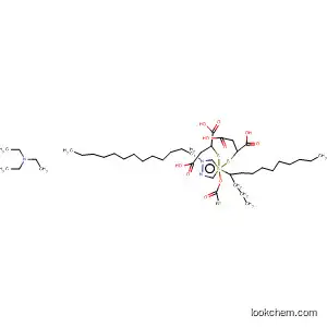 Molecular Structure of 110185-94-9 (Butanedioic acid, 2,2'-[1,3,4-thiadiazole-2,5-diylbis(thio)]bis-,
4,4'-ditridecyl ester, compd. with N,N-diethylethanamine (1:1))