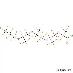 Molecular Structure of 110186-09-9 (3,6,9,12-Tetraoxapentadecanoyl chloride,
2,4,4,5,7,7,8,10,10,11,13,13,14,14,15,15,15-heptadecafluoro-2,5,8,11
-tetrakis(trifluoromethyl)-)