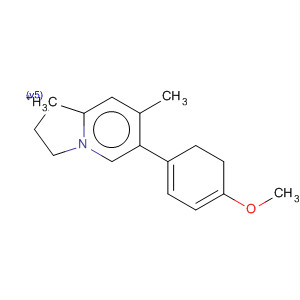 Molecular Structure of 110187-22-9 (1H-Indolizinium, 2,3-dihydro-6-(4-methoxyphenyl)-7-methyl-)