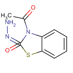 Molecular Structure of 110226-87-4 (2(3H)-Benzothiazolone, 3-acetyl-, 2-hydrazone)