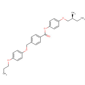 Molecular Structure of 110228-82-5 (Benzoic acid, 4-[(4-propoxyphenoxy)methyl]-, 4-(2-methylbutoxy)phenyl
ester, (S)-)