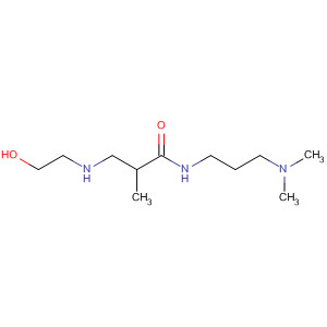 Molecular Structure of 110320-86-0 (Propanamide,
N-[3-(dimethylamino)propyl]-3-[(2-hydroxyethyl)amino]-2-methyl-)