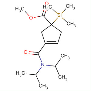 Molecular Structure of 110426-84-1 (3-Cyclopentene-1-carboxylic acid,
3-[[bis(1-methylethyl)amino]carbonyl]-1-(trimethylsilyl)-, methyl ester)