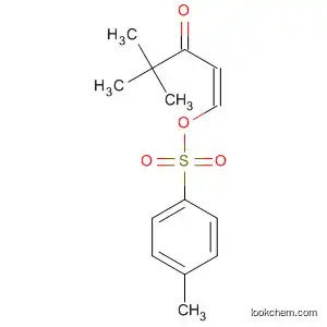 Molecular Structure of 110426-95-4 (1-Penten-3-one, 4,4-dimethyl-1-[[(4-methylphenyl)sulfonyl]oxy]-, (Z)-)