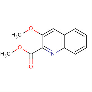 Molecular Structure of 110429-26-0 (2-Quinolinecarboxylic acid, 3-methoxy-, methyl ester)