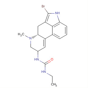 Molecular Structure of 110429-51-1 (Urea, N-[(8a)-2-bromo-9,10-didehydro-6-methylergolin-8-yl]-N'-ethyl-)