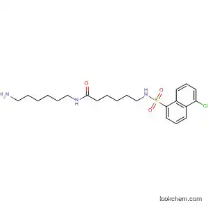 Molecular Structure of 110452-87-4 (Hexanamide,
N-(6-aminohexyl)-6-[[(5-chloro-1-naphthalenyl)sulfonyl]amino]-)