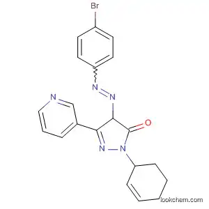 Molecular Structure of 110467-25-9 (3H-Pyrazol-3-one,
4-[(4-bromophenyl)azo]-2,4-dihydro-2-phenyl-5-(3-pyridinyl)-)
