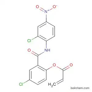 Molecular Structure of 110471-38-0 (2-Propenoic acid,
4-chloro-2-[[(2-chloro-4-nitrophenyl)amino]carbonyl]phenyl ester)