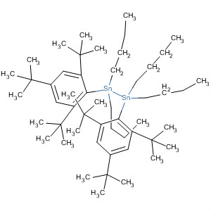 Molecular Structure of 110472-84-9 (Distannane,
1,1,2,2-tetrabutyl-1,2-bis[2,4,6-tris(1,1-dimethylethyl)phenyl]-)