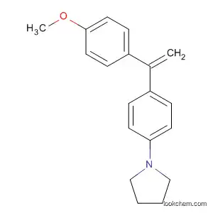 Molecular Structure of 110811-84-2 (Pyrrolidine, 1-[4-[1-(4-methoxyphenyl)ethenyl]phenyl]-)