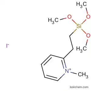 Molecular Structure of 111160-41-9 (Pyridinium, 1-methyl-2-[2-(trimethoxysilyl)ethyl]-, iodide)