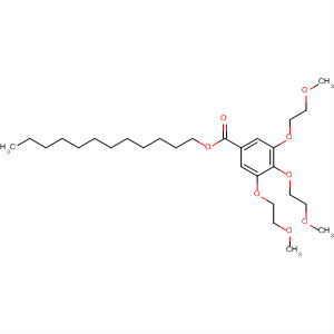 Molecular Structure of 111180-47-3 (Benzoic acid, 3,4,5-tris(2-methoxyethoxy)-, dodecyl ester)