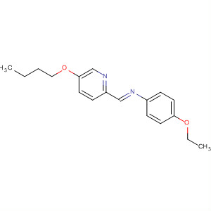 Molecular Structure of 111216-93-4 (Benzenamine, N-[(5-butoxy-2-pyridinyl)methylene]-4-ethoxy-, (E)-)