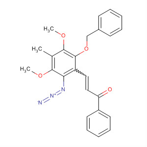 Molecular Structure of 111223-17-7 (2-Propen-1-one,
3-[2-azido-3,5-dimethoxy-4-methyl-6-(phenylmethoxy)phenyl]-1-phenyl-)