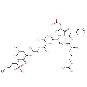 Molecular Structure of 111261-62-2 (L-Methioninamide,
L-arginyl-L-a-aspartyl-L-phenylalanyl-D-alanyl-L-valylglycyl-L-leucyl-)