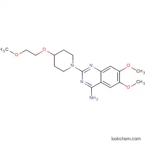 Molecular Structure of 111380-88-2 (4-Quinazolinamine,
6,7-dimethoxy-2-[4-(2-methoxyethoxy)-1-piperidinyl]-)