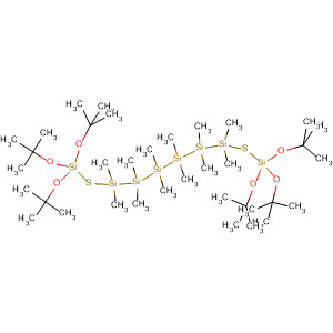 Molecular Structure of 111457-71-7 (3,14-Dioxa-5,12-dithia-4,6,7,8,9,10,11,13-octasilahexadecane,
4,4,13,13-tetrakis(1,1-dimethylethoxy)-2,2,6,6,7,7,8,8,9,9,10,10,11,11,
15,15-hexadecamethyl-)