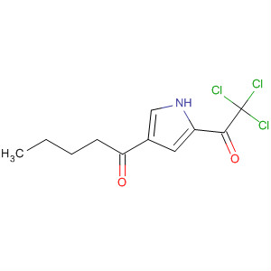 Molecular Structure of 111468-92-9 (1-Pentanone, 1-[5-(trichloroacetyl)-1H-pyrrol-3-yl]-)