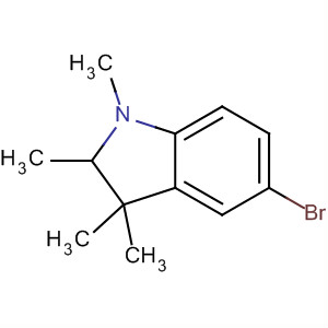 Molecular Structure of 111511-15-0 (1H-Indole, 5-bromo-2,3-dihydro-1,2,3,3-tetramethyl-)
