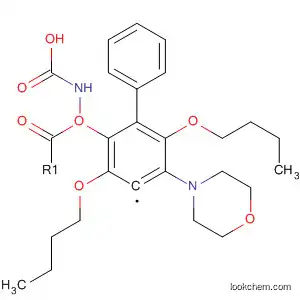 Molecular Structure of 111541-75-4 (Carbamic acid, [2,5-dibutoxy-4-(4-morpholinyl)phenyl]-, phenyl ester)