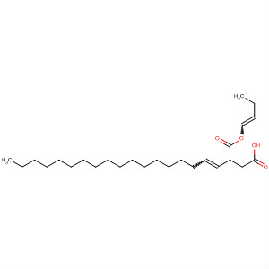 Molecular Structure of 111547-92-3 (Butanedioic acid, octadecenyl-, 1-(butenyl) ester)