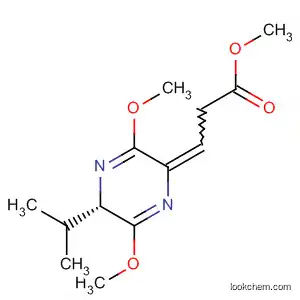 Propanoic acid,
3-[3,6-dimethoxy-5-(1-methylethyl)-2(5H)-pyrazinylidene]-, methyl ester,
(S)-