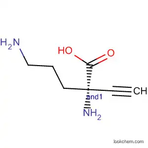 Molecular Structure of 111656-38-3 (DL-Ornithine, 2-ethynyl-)