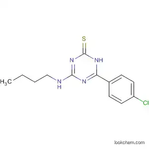 Molecular Structure of 111698-09-0 (1,3,5-Triazine-2(1H)-thione, 4-(butylamino)-6-(4-chlorophenyl)-)