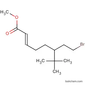Molecular Structure of 111710-81-7 (2-Octenoic acid, 6-(2-bromoethyl)-7,7-dimethyl-, methyl ester, (E)-)