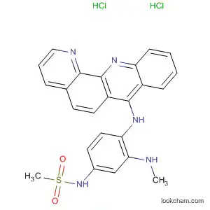 Molecular Structure of 111880-35-4 (N-[4-(benzo[b][1,10]phenanthrolin-7-ylamino)-3-(methylamino)phenyl]methanesulfonamide dihydrochloride)