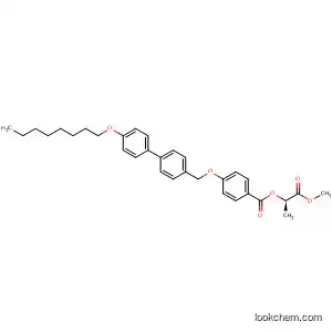 Benzoic acid, 4-[[4'-(octyloxy)[1,1'-biphenyl]-4-yl]methoxy]-,
2-methoxy-1-methyl-2-oxoethyl ester, (R)-