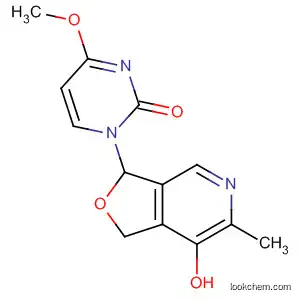 Molecular Structure of 111897-59-7 (2(1H)-Pyrimidinone,
1-(1,3-dihydro-7-hydroxy-6-methylfuro[3,4-c]pyridin-3-yl)-4-methoxy-)