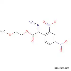 Molecular Structure of 111965-00-5 (Acetaldehyde, (2-methoxyethoxy)-, (2,4-dinitrophenyl)hydrazone)