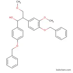 Molecular Structure of 111967-44-3 (Benzenepropanol,
3-methoxy-b-[3-methoxy-4-(phenylmethoxy)phenyl]-4-(phenylmethoxy)-)