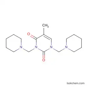 Molecular Structure of 111971-33-6 (2,4(1H,3H)-Pyrimidinedione, 5-methyl-1,3-bis(1-piperidinylmethyl)-)