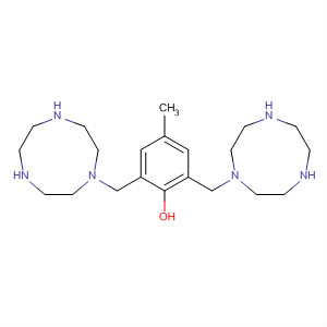 Molecular Structure of 111976-20-6 (Phenol, 4-methyl-2,6-bis[(octahydro-1H-1,4,7-triazonin-1-yl)methyl]-)