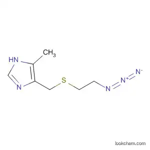 Molecular Structure of 111989-51-6 (1H-Imidazole, 4-[[(2-azidoethyl)thio]methyl]-5-methyl-)