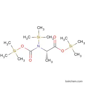 Molecular Structure of 111989-88-9 (L-Alanine, N-(trimethylsilyl)-N-[[(trimethylsilyl)oxy]carbonyl]-, trimethylsilyl
ester)