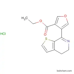 3-Furancarboxylic acid, 4-(4,5-dihydrothieno[2,3-c]pyridin-7-yl)-, ethyl
ester, hydrochloride