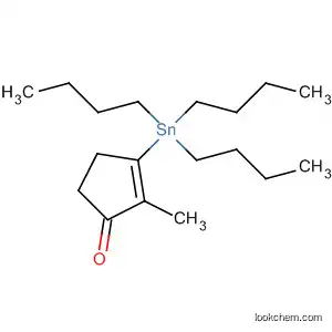 Molecular Structure of 112080-40-7 (2-Cyclopenten-1-one, 2-methyl-3-(tributylstannyl)-)