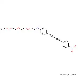 Molecular Structure of 112098-15-4 (Benzenamine,
N-[2-[2-(2-ethoxyethoxy)ethoxy]ethyl]-4-[4-(4-nitrophenyl)-1,3-butadiynyl]
-)