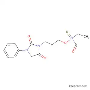 Carbamothioic acid, ethyl-,
S-[3-(2,5-dioxo-3-phenyl-1-imidazolidinyl)propyl] ester