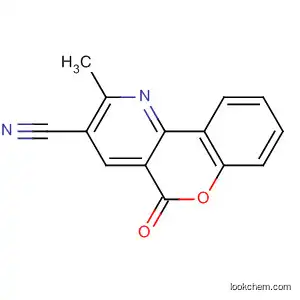 Molecular Structure of 112163-95-8 (5H-[1]Benzopyrano[4,3-b]pyridine-3-carbonitrile, 2-methyl-5-oxo-)